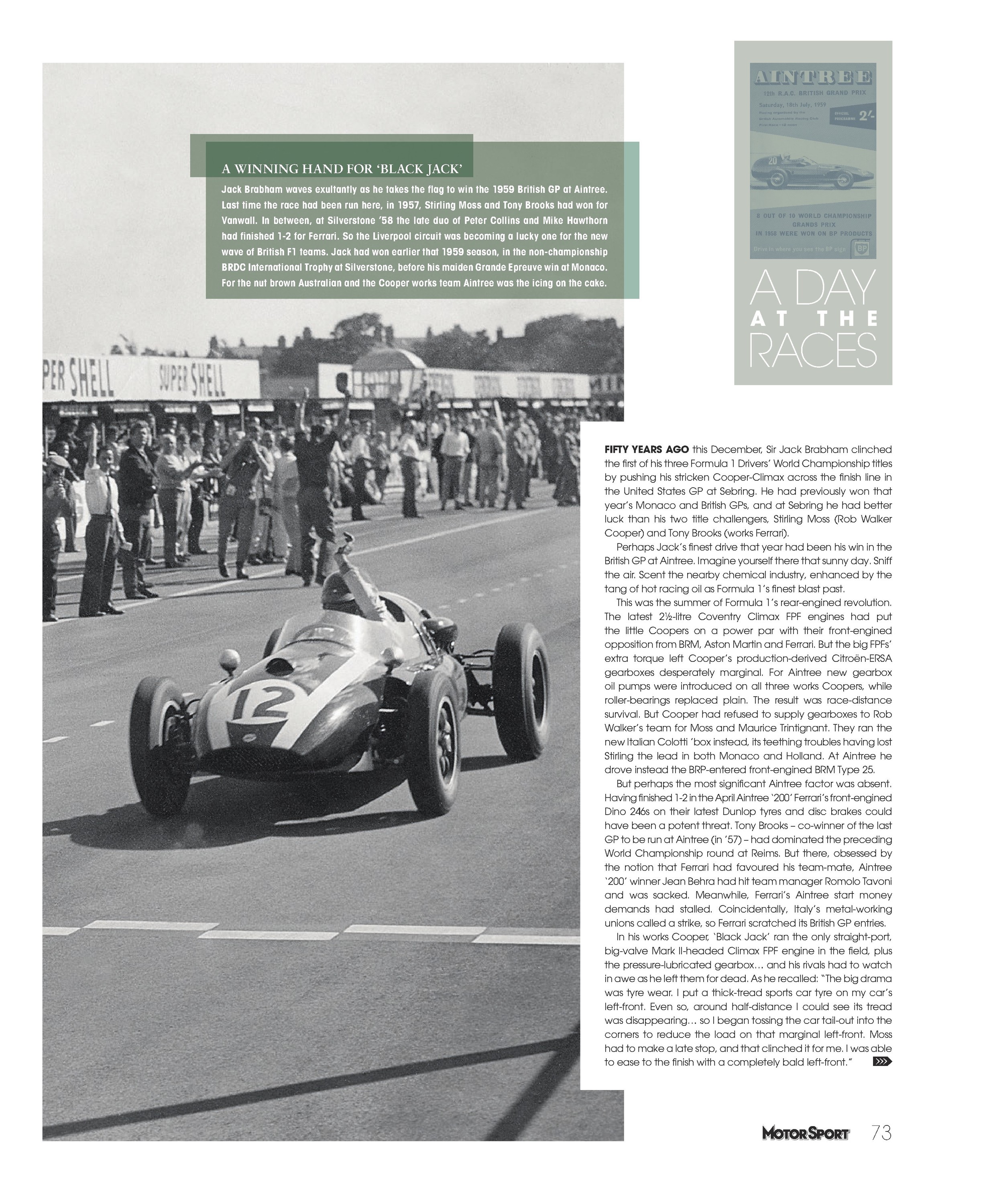 1959 British Grand Prix Motor Sport Magazine Archive
