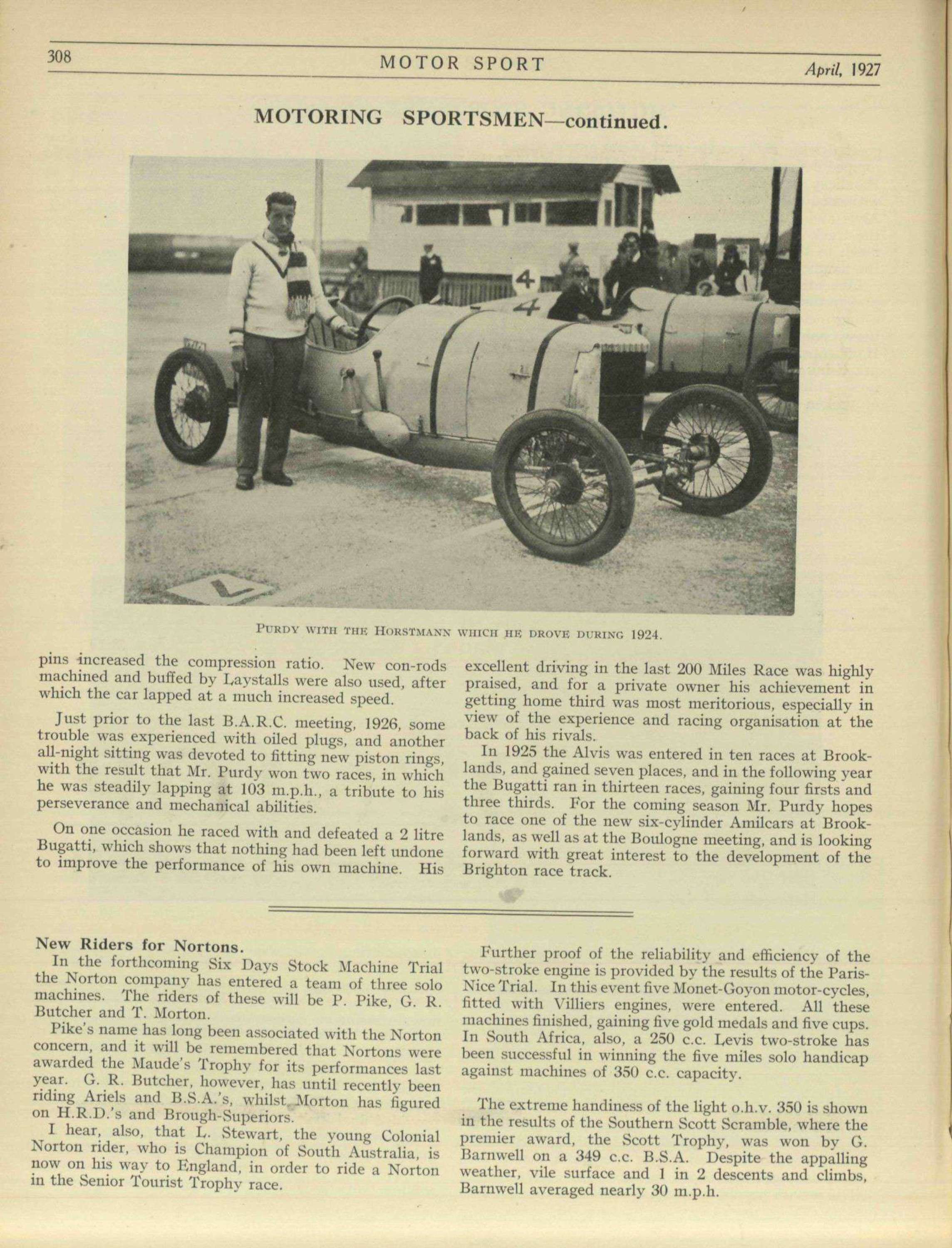 April 1927 - Motor Sport Magazine