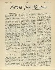 Letters from Readers, April 1939 - Left