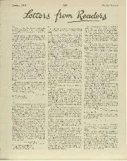 Letters from readers, April 1941 - Left