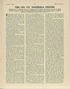 THE 1921 T.T VAUXHALL ENGINE - Left