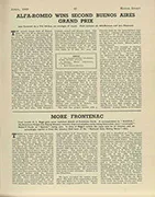 ALFA-ROMEO WINS SECOND BUENOS AIRES GRAND PRIX - Left