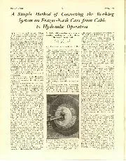 A Simple Method of Converting the Braking System on Frazer- Nash Cars from Cable to Hydraulic Operation - Left