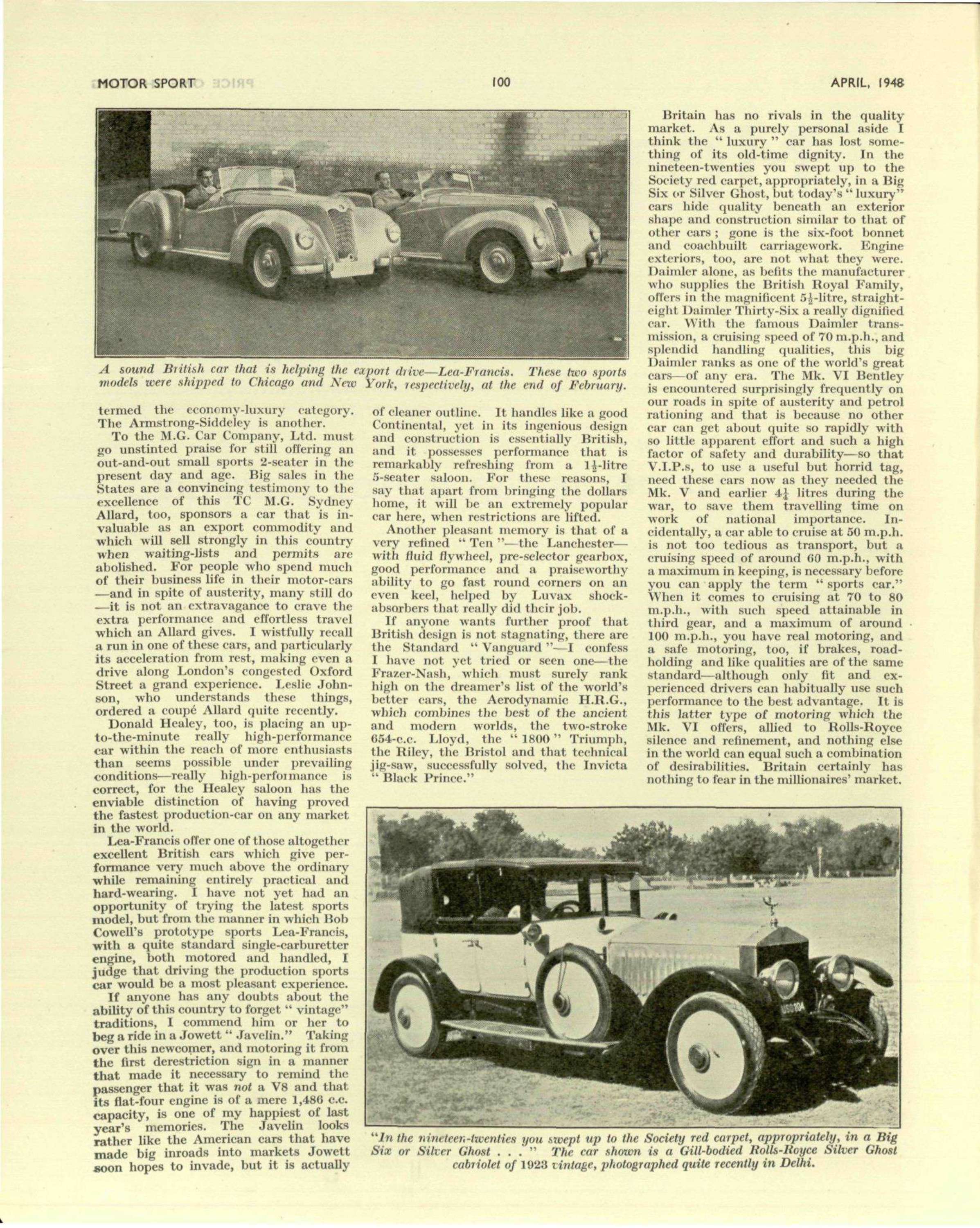 April 1948 - Motor Sport Magazine