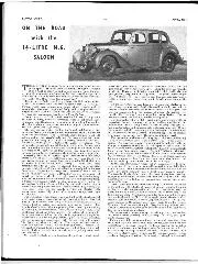 On the road with the 1-1/4-litre M.G. Saloon - Left