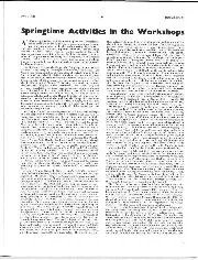 Springtime activities in the workshops - Left