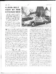 4,000-mile test of the Citroën DS19 - Left