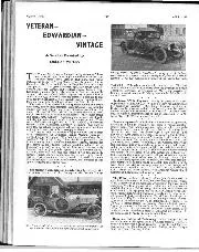 VETERAN - EDWARDIAN - VINTAGE, April 1962 - Left