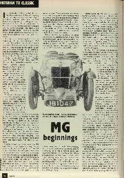 MG beginnings - Left