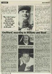 Coulthard, according to Williams and Head... - Left