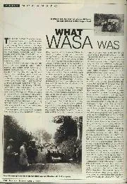 What WASA was - Left