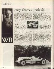 Parry Thomas, track idol - Left