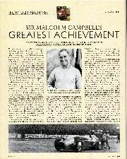 Sir Malcolm Campbell's greatest achievement - Left