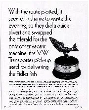 With the route plotted, it seemed a shame to waste the evening, so they did a quick divert and swapped the Herald for the only other vacant machine, the VW Transporter pick-up used for delivering the Fidler fish - Right