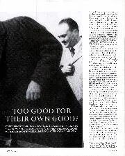 Too good for their own good?  - Left