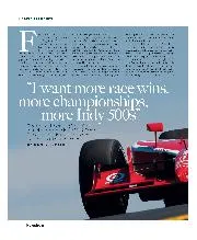    “I want more race wins, more championships, more Indy 500s”  - Left
