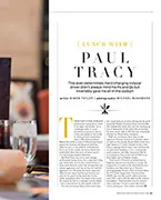 Lunch With... Paul Tracy - Right