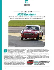 Historic racer: MGB Roadster - Left