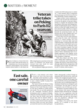 Veteran trike takes on Peking to Paris - Left