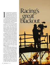 Racing’s great blackout - Left