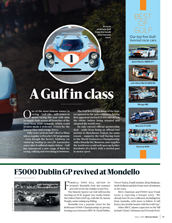 Orange and blue livery set for comeback as Gulf Oils returns to racing - Right