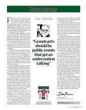 Grands prix should be public events that get an entire nation talking' - Left