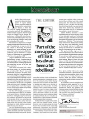 The Editor: ’F1’s rebellious streak is what makes it special’ - Left