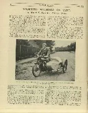 SPORTING MACHINES ON TEST The Model V.Matchless Sidecar Outfit. - Left