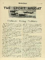 THE SPORT AFLOAT - Left