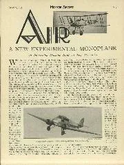 AIR A NEW EXPERIMENTAL MONOPLANE - Left