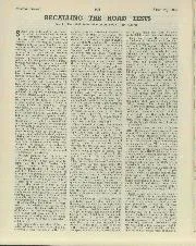 RECALLING THE ROAD TESTS - Left