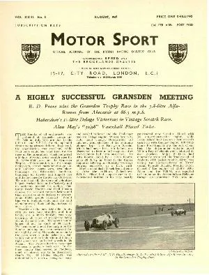 Cover image for August 1947