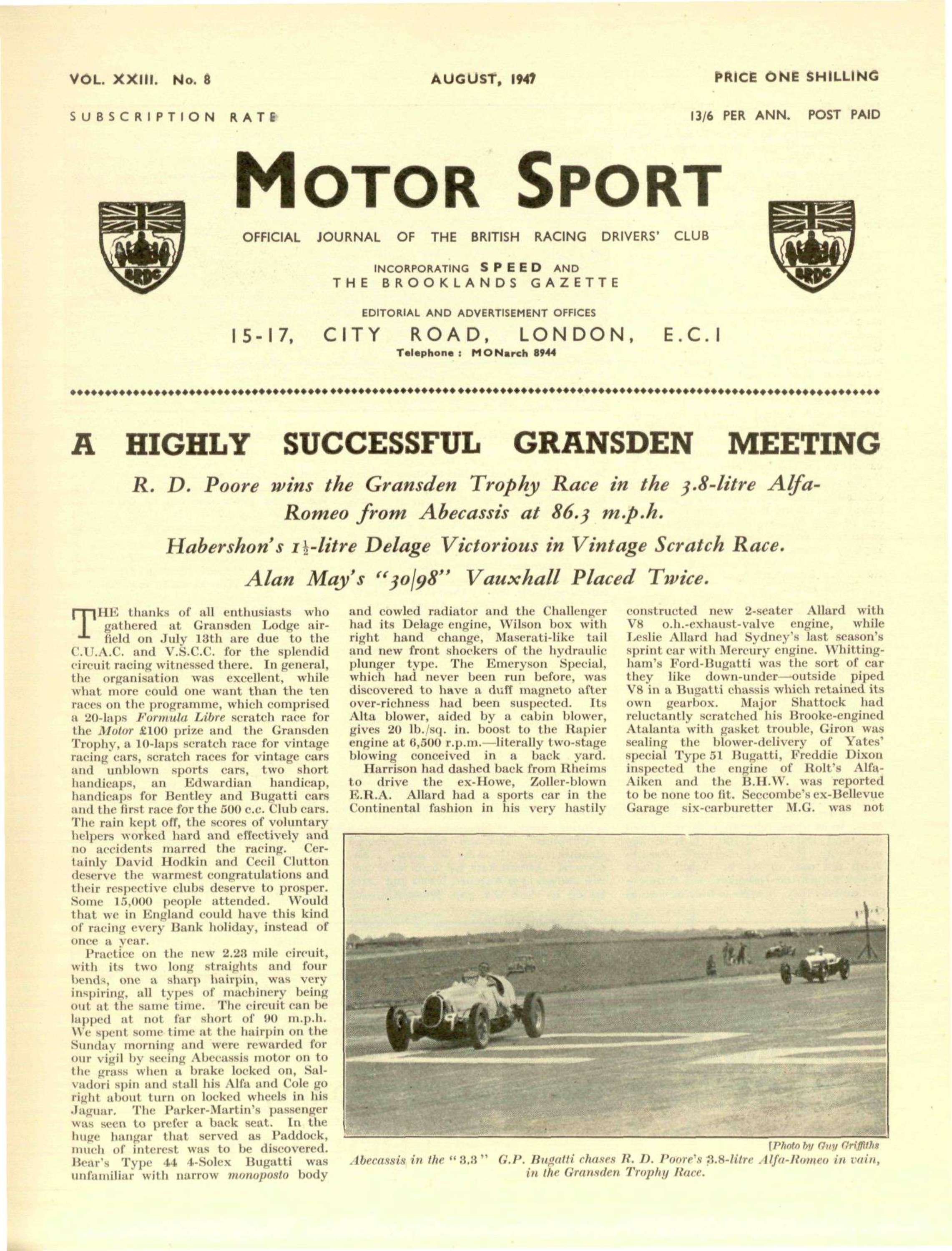 Cover image for August 1947
