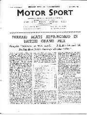 1951 British Grand Prix race report - Ferrari beats Alfa-Romeo - Left