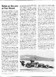 Notes on the cars at Paul Ricard - Left