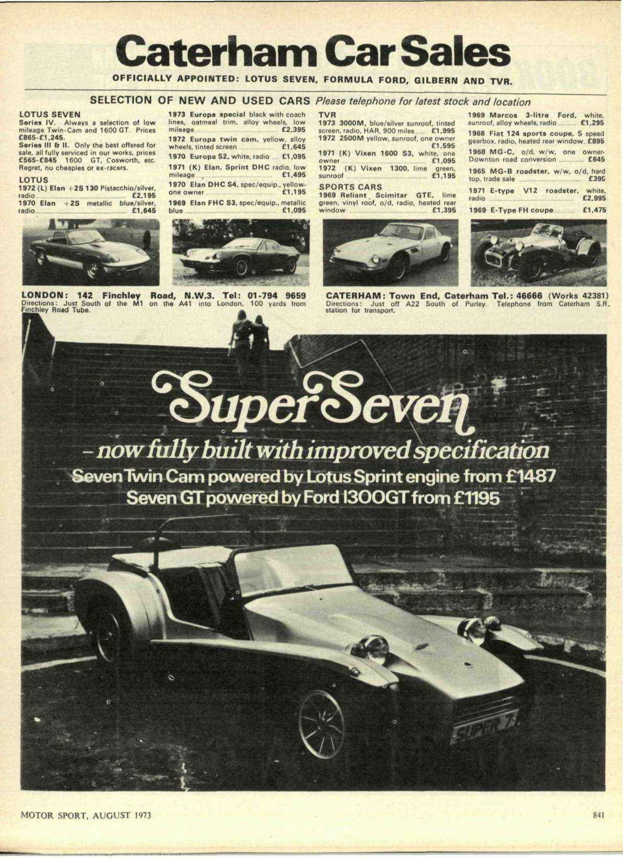 Road test impressions of– August 1973 - Motor Sport Magazine
