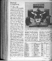 1985 Detroit Grand Prix race report - Left