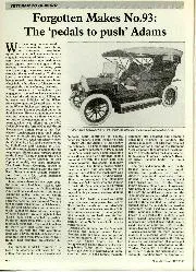 Forgotten Makes No.93: The 'pedals to push' Adams - Left
