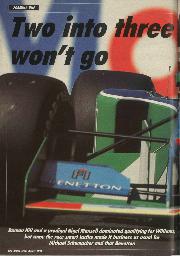 1994 French Grand Prix race report - two into three won't go - Left