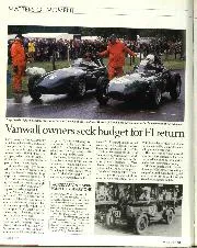 Vanwall owners seek budget for F1 return - Left
