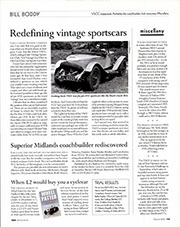 Redefining vintage sportscars - Left