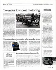 Twenties low-cost motoring - Left