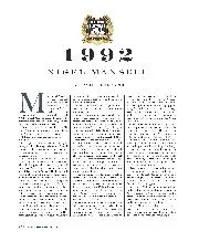 Britain's F1 World Champions: 1992, Nigel Mansell - Left