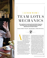 Lunch with... Team Lotus mechanics - Right