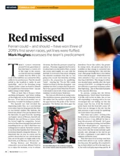 F1 Race Report - Left