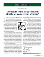 The Editor: The welcome return of racing - Left