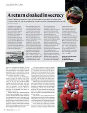 Niki Lauda's 1982 return cloaked in secrecy - Left
