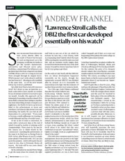 Andrew Frankel: Aston Martin DB12 is the first car of the Lawrence Stroll era - Left