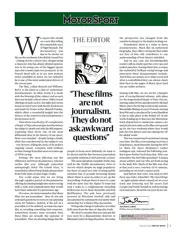 A golden period for racing documentaries, but these are not journalism: The Editor - Left