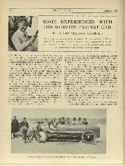 SOME EXPERIENCES WITH THE WORLD'S FASTEST CAR. - Left